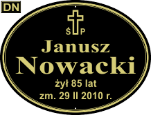 Tablice natrumienne Katolickie - wzór DN