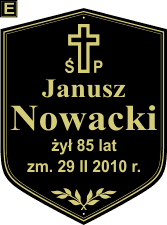 Tablice natrumienne Katolickie - wzór E