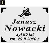 Tablice natrumienne Katolickie - wzór I