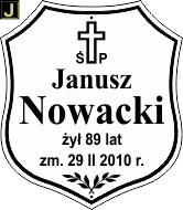Tablice natrumienne Katolickie - wzór J