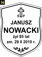 Tablice natrumienne Katolickie - wzór N
