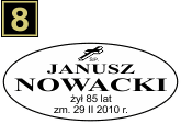 Tabliczki urnowe Katolickie - wzór B9