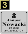 Tabliczki urnowe Katolickie - wzór S3