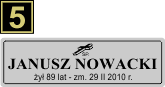 Tabliczki urnowe Katolickie - wzór S5