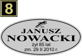 Tabliczki urnowe Katolickie - wzór S9