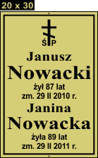 Tablice natrumienne Prawosławne - wzór 20X30