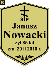 Tablice natrumienne Prawosławne - wzór B
