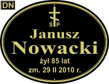 Tablice natrumienne Prawosławne - wzór DN
