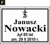 Tablice natrumienne Prawosławne - wzór F