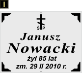 Tablice natrumienne Prawosławne - wzór I