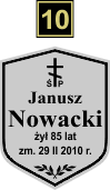 Tabliczki urnowe Prawosławne - wzór A10
