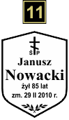 Tabliczki urnowe Prawosławne - wzór A11