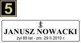 Tabliczki urnowe Prawosławne - wzór B5