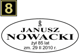 Tabliczki urnowe Prawosławne - wzór B9