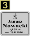 Tabliczki urnowe Prawosławne - wzór S3