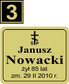 Tabliczki urnowe Prawosławne - wzór Z3