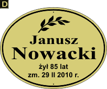 Tablice natrumienne Świeckie - wzór D