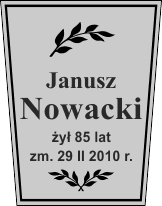 Tablice natrumienne Świeckie - wzór DK