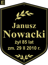 Tablice natrumienne Świeckie - wzór E