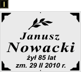 Tablice natrumienne Świeckie - wzór I