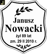 Tablice natrumienne Świeckie - wzór J