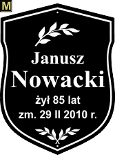 Tablice natrumienne Świeckie - wzór M