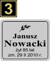 Tabliczki urnowe Świeckie - wzór S3