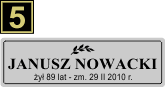 Tabliczki urnowe Świeckie - wzór S5