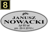 Tabliczki urnowe Świeckie - wzór S9
